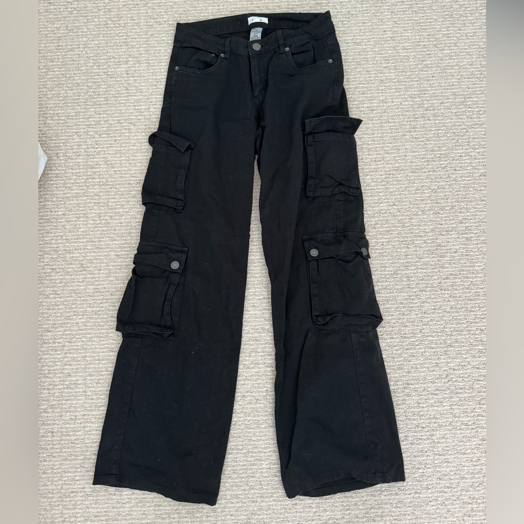 Garage Black Cargo Pants